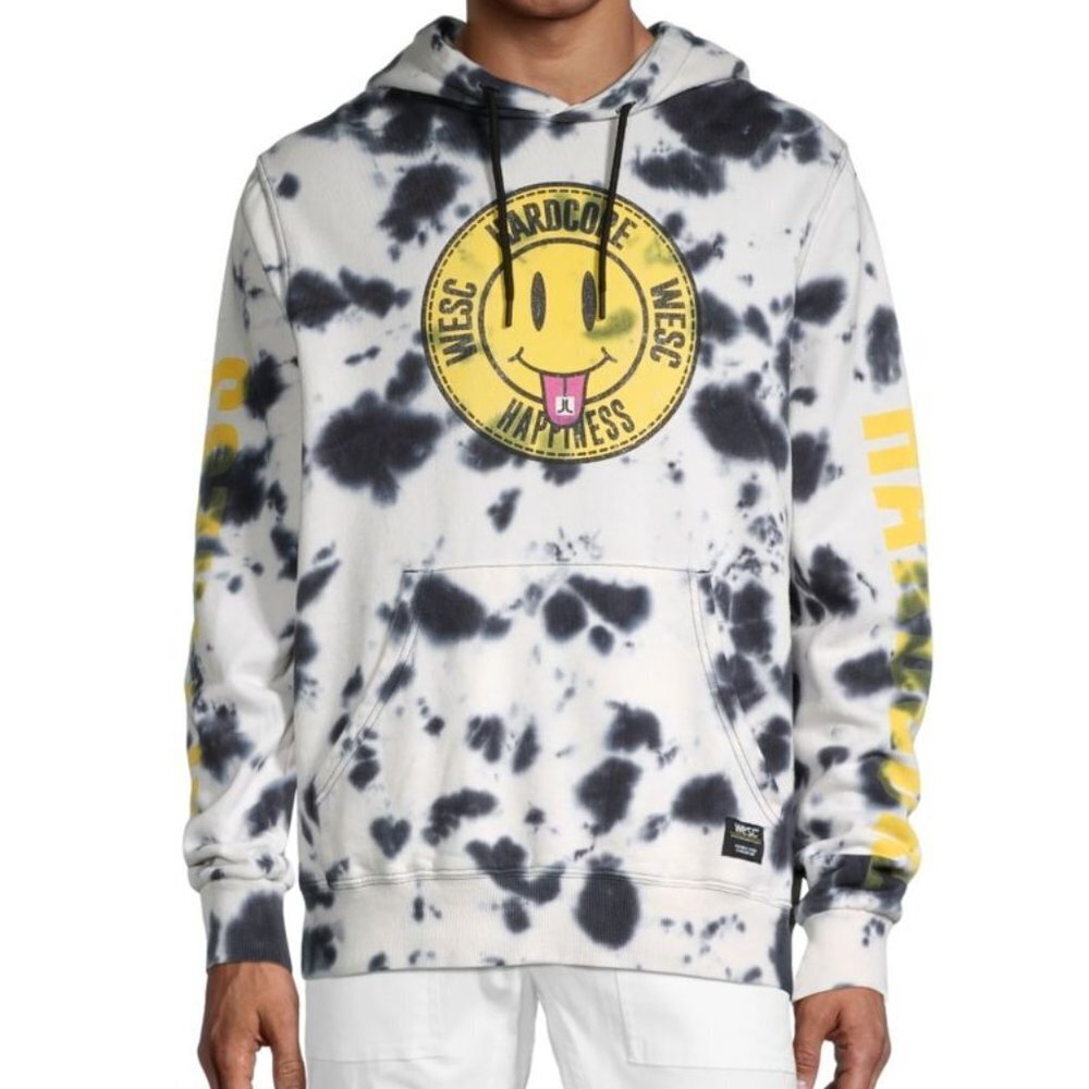 WESC Men's Mike Street Style Tie-Dye Hoodie - M